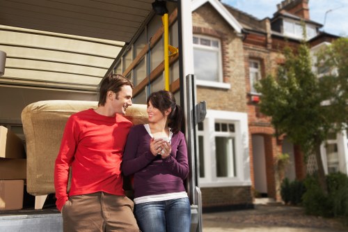 Expert unpacking and organizing home items with care